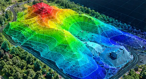 Mapa de elevación en color